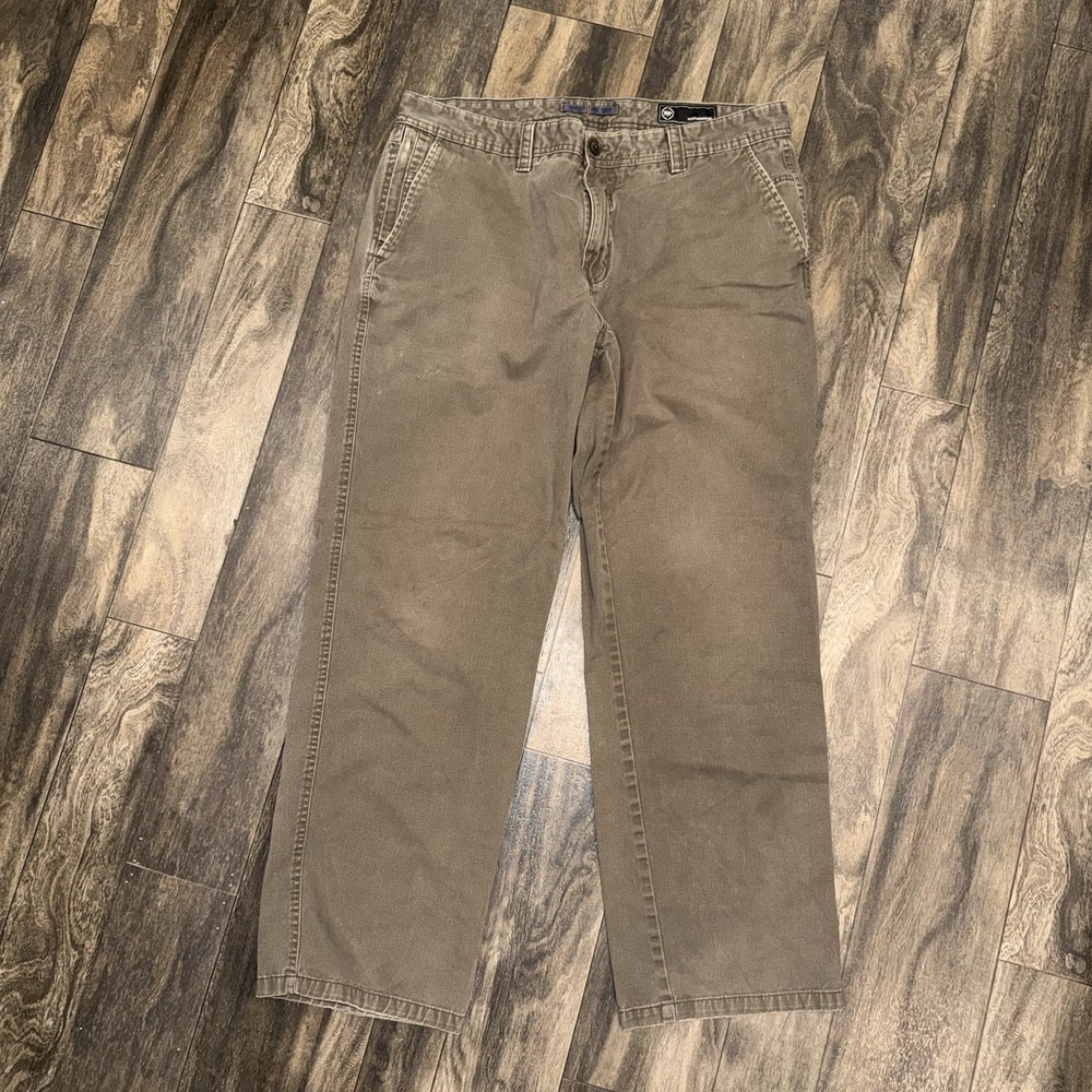 Weatherproof Vintage Canvas Casual Pants Men's Size 38x32 Brown Outdoor